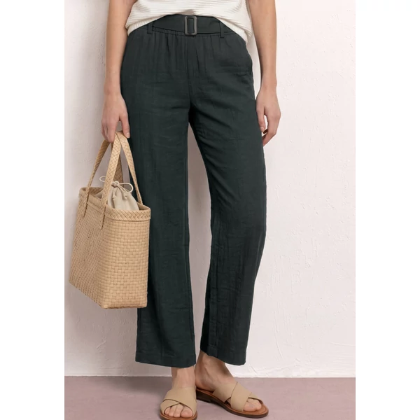 Nadrág - Wide Leg Belt Horn Buckle Soli - 2605