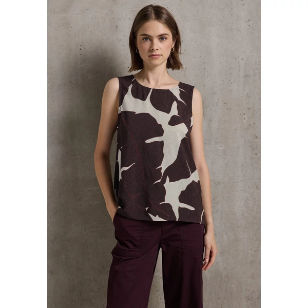 OTLT Blúz-Ing - Blouse top w strap details AOP 2507