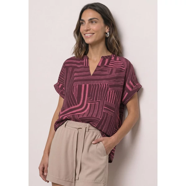 Ing - LTD QR printed mat-mix shirt w - 26HW
