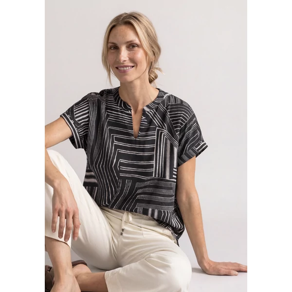 Ing - LTD QR printed mat-mix shirt w - 26HW
