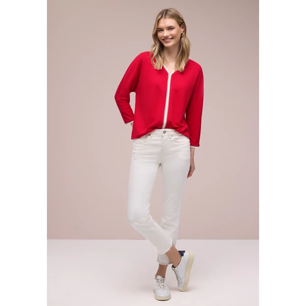 Ing - shirt w.striped panel - 2603