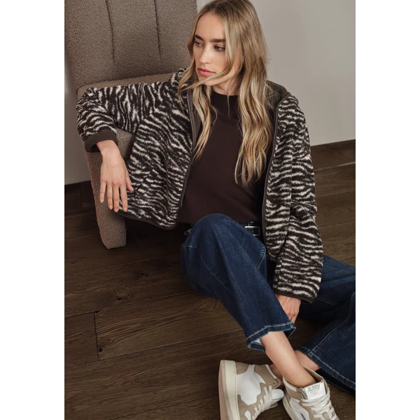 OTLT Ing - printed teddy jacket w.hoody 2509
