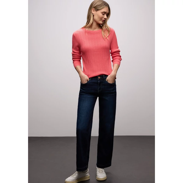 Pulóver - round neck rib sweater 2512