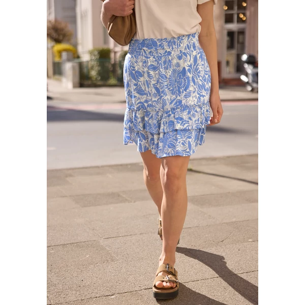 Szoknya - short skirt w. volant_AOP - 2604