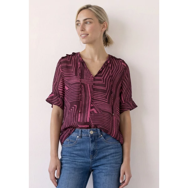 Blúz - Tunic blouse w ruffle details - 2607