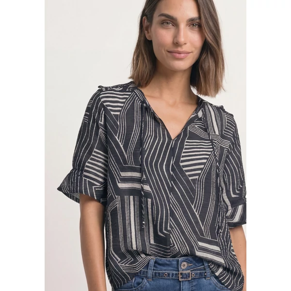 Blúz - Tunic blouse w ruffle details - 2607