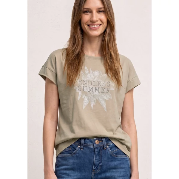 Ing - washed shirt w.flower artwork - 2605