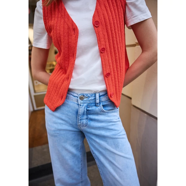 Póló - knit look rib vest - 2603