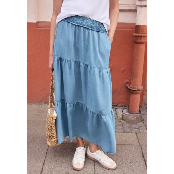 Szoknya - washed Maxi Paperbag skirt_sol - 2604