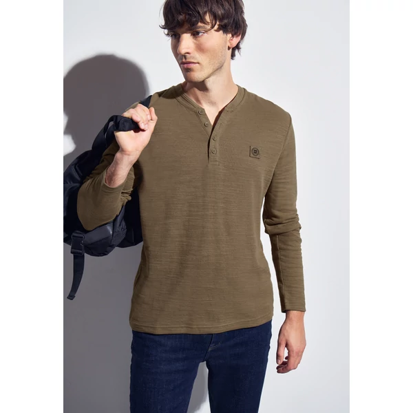 Póló - NOS winterslub Henley 2508