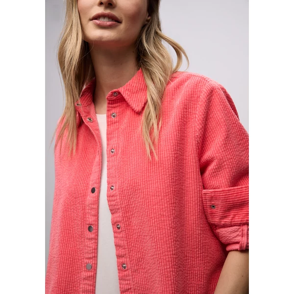 Blúz - QR Corduroy shirtcollar blouse 2601