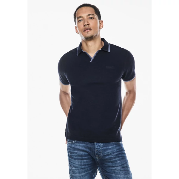 Póló - Structured polo w. open Collar 2404