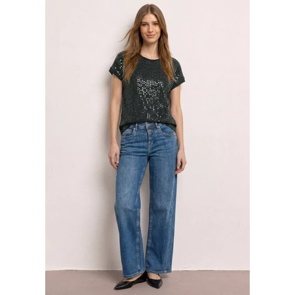 Ing - knit look shirt w.transparent - 2605