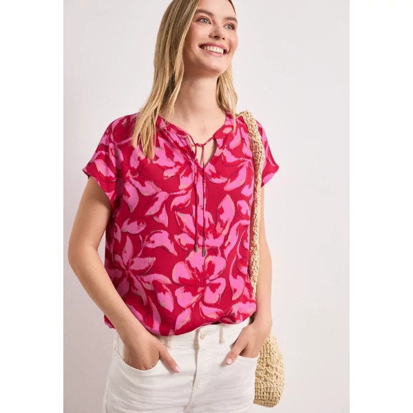 Blúz - LTD QR Splitneck blouse w smok - 26FS