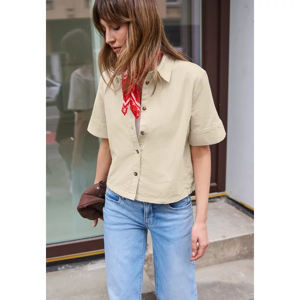 Blúz-Ing - Blúz-Ing - Corduroy blouse w horn optic b 2603 - 0326