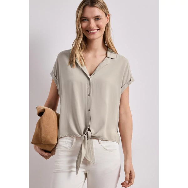 Blúz - Buttoned blouse w bowling coll - 2604