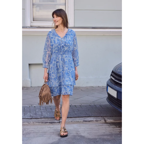 Ruha - Chiffon Dress w. smok Detail_A - 2604