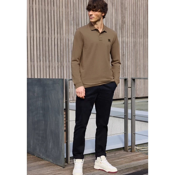 Póló - structured polo w. longsleeve 2510
