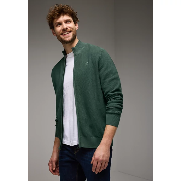 Kötött Dzseki - Fine structured zip jacket 2412