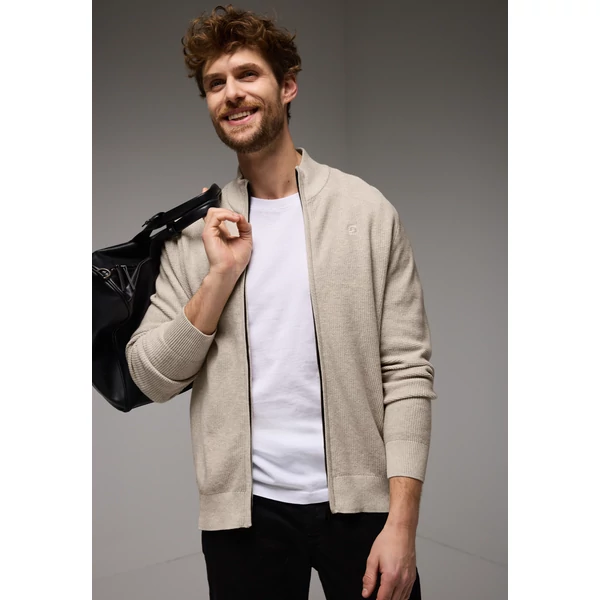 Kötött Dzseki - Fine structured zip jacket 2412