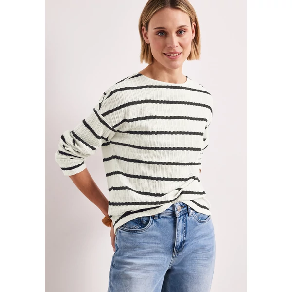 Ing - striped knit look shirt - 2603