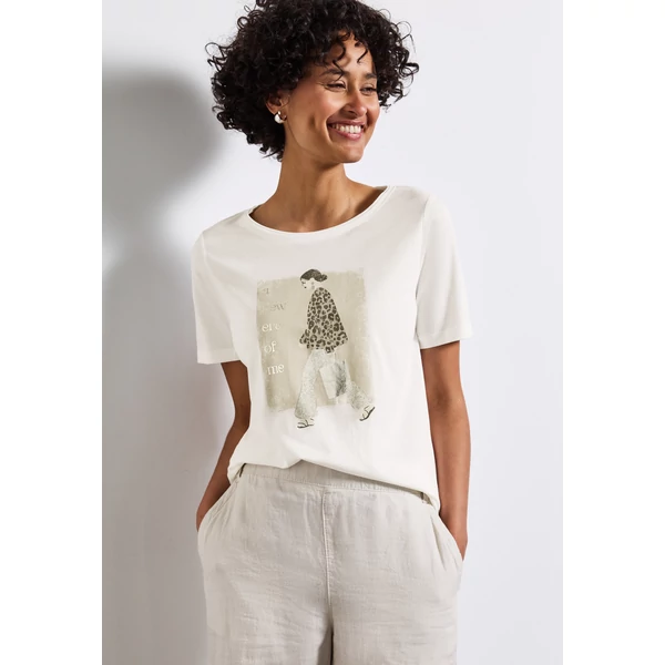 Ing - lady partprint shirt 2505