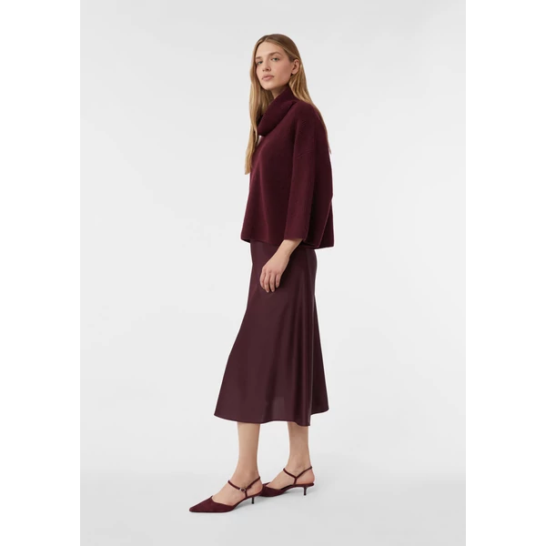 Szoknya -  Satin midi skirt with an elasticated waistband 2510