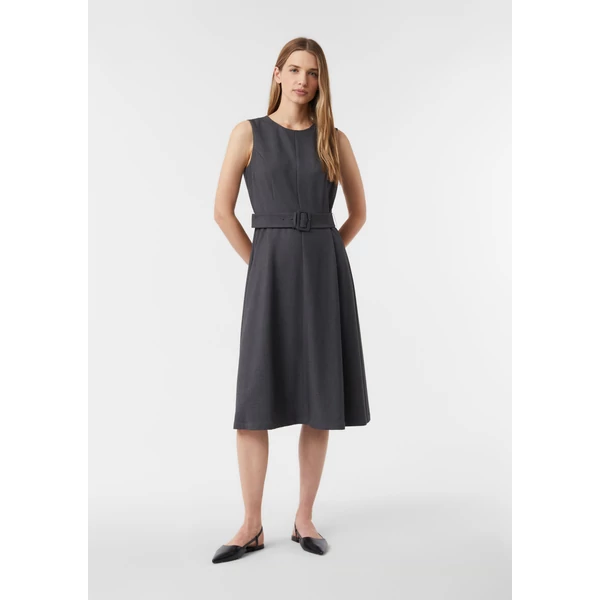 Ruha -  Sleeveless business dress with a belt 2510