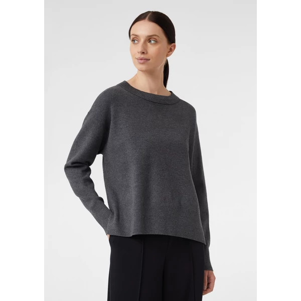 Pulóver -  Viscose blend knitted jumper with ribbed details 2510