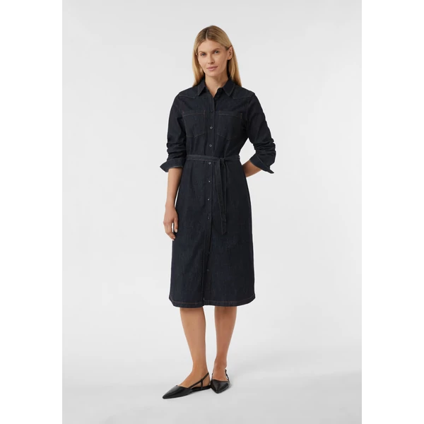 Ruha -  Lightweight denim dress in midi length with tie belt 2510