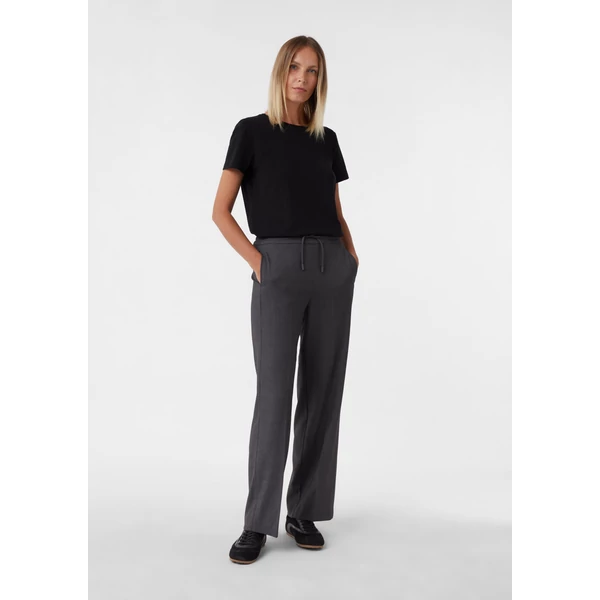 Nadrág -  Mottled wide-leg trousers with elasticated waistband 2510
