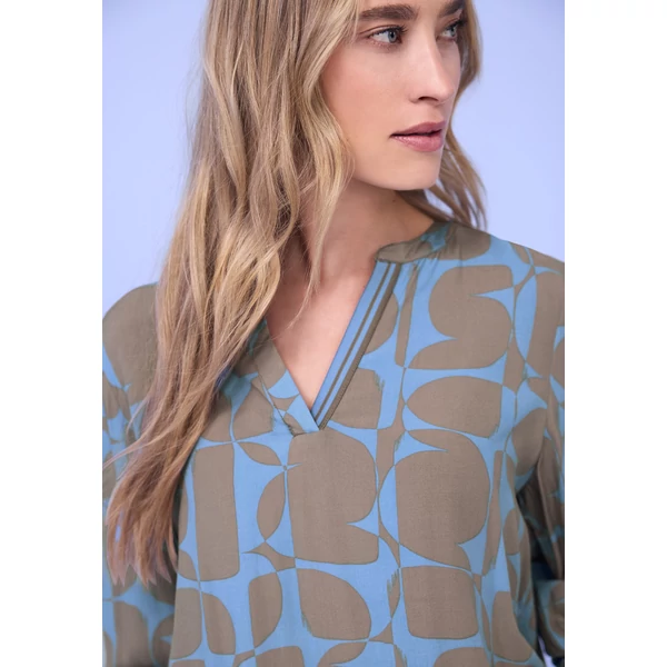 Blúz - Splitneck blouse w tape detail 2602
