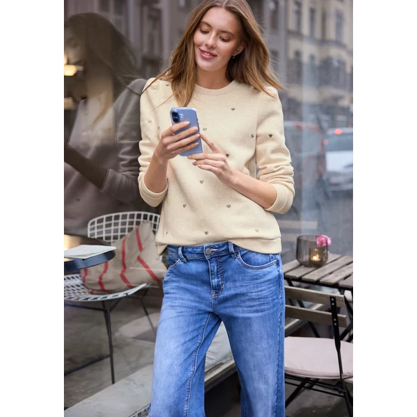 Póló - heart embroidery shirt w.gathe 2602
