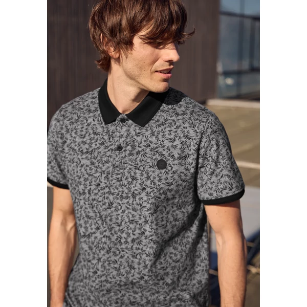 Póló - oxford polo with allover print - 2604