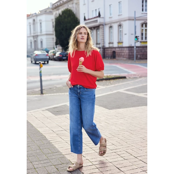 Póló - knit look shirt w.gathered cuf - 2604