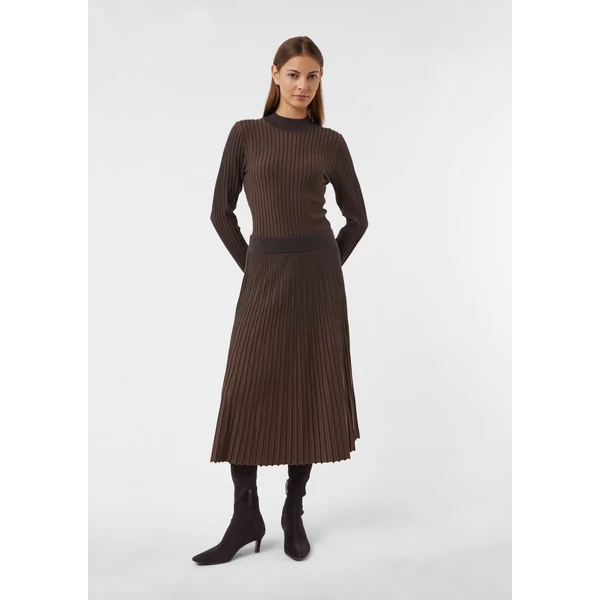 Szoknya -  Ribbed pleated knit skirt in bicolor 2510