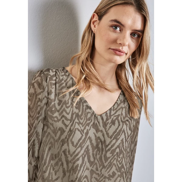 OTLT Blúz - Chiffon V-neck blouse w gather 2501