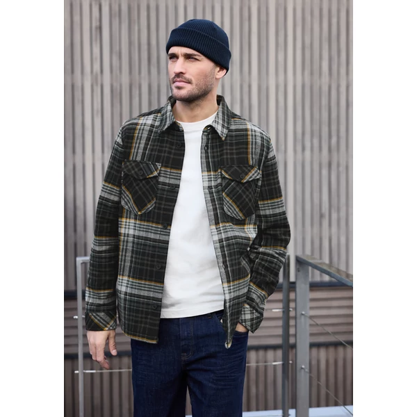 Dzseki/Zakó Indoor - y/d check overshirt w. fleece - 2509