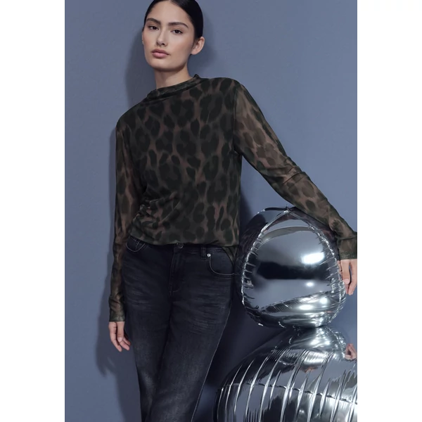 OTLT Póló - printed mesh shirt w.gathered - 2512
