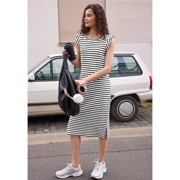 Ruha - strFped Jersey Dress w. ruffle - 2606