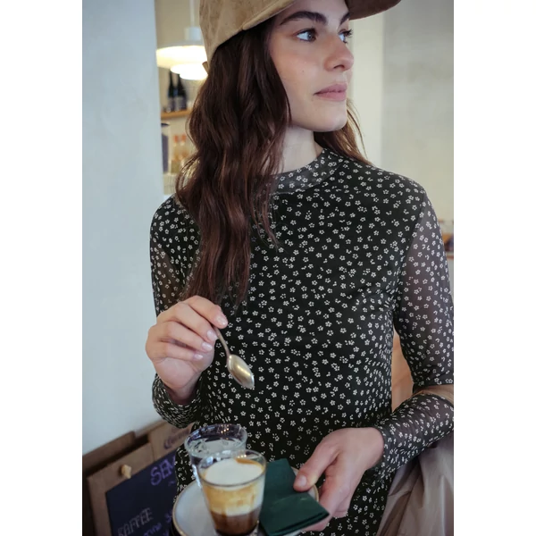 Póló - printed mesh turtle neck shirt 2510 WS02