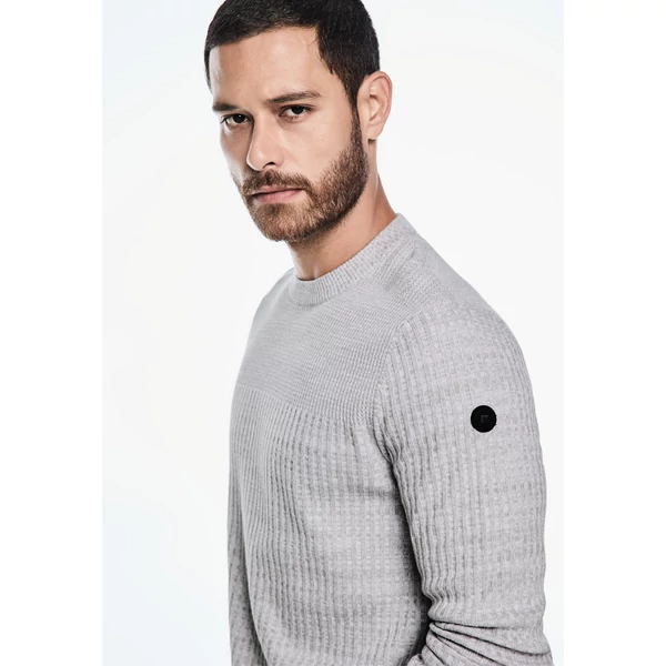 Pulóver - Two-tone structure crew neck p 2408 2408
