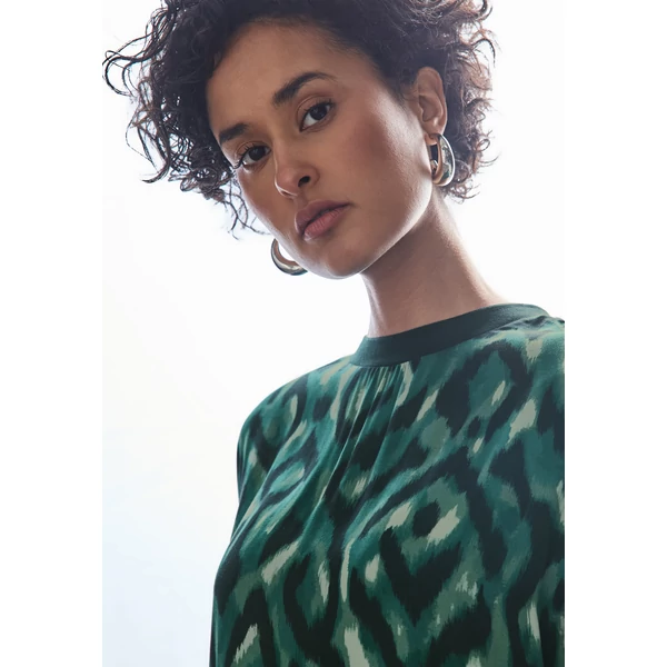 OTLT Ing - printed mat-mix shirt w.rib co 2502