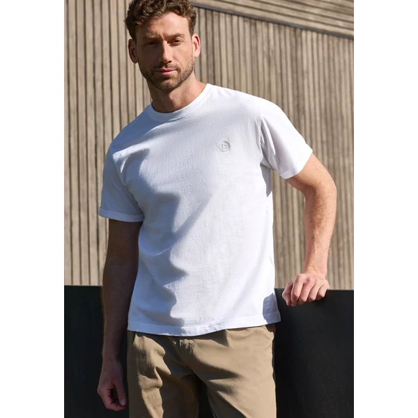 Póló - T-Shirt, slub, turn up - 2606