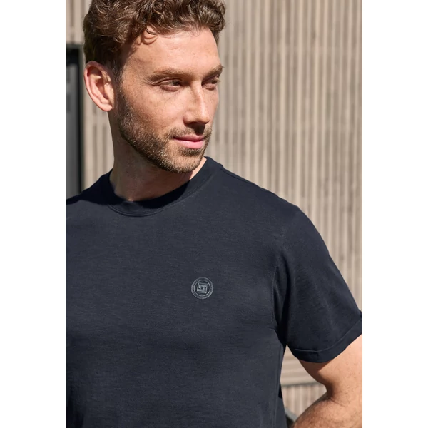 Póló - T-Shirt, slub, turn up - 2606