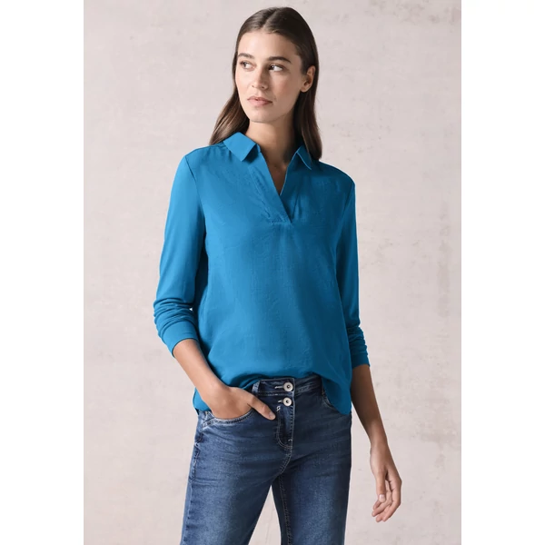 OTLT Blúz - Solid Blouse w. Jersey Sleeves 2408