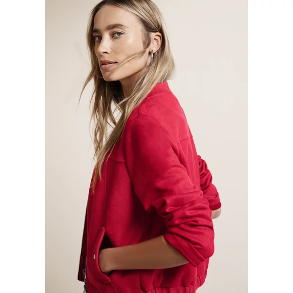 Blézer és dzseki indoor - Short Velours Jkt w. Bomber Co 2603