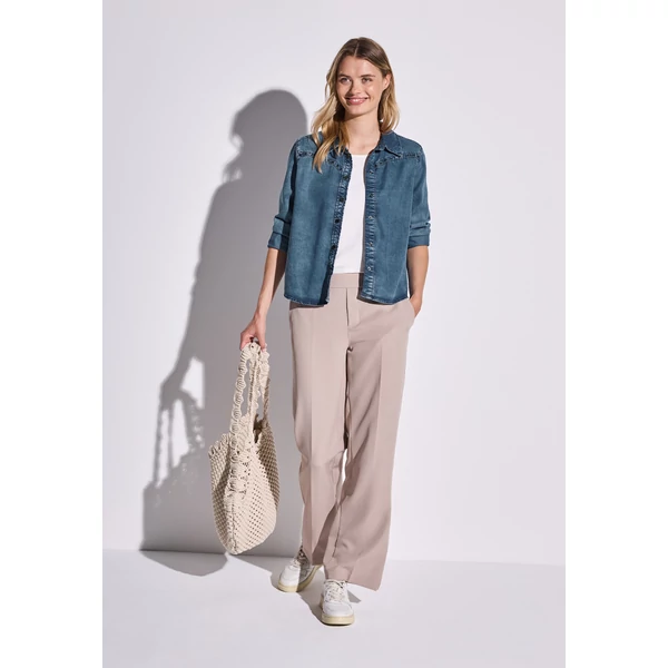 Blúz - Style Denim-Blouse,studs 2503