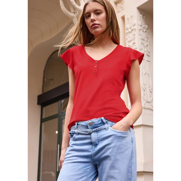 Póló - shirt w.button panel and volan - 2604