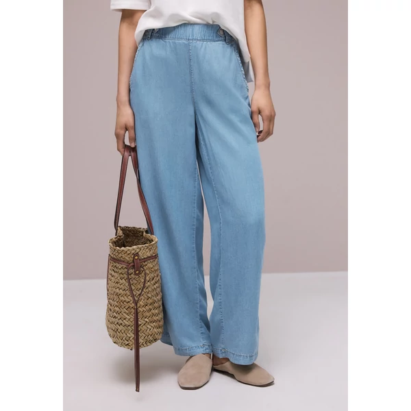 Nadrág - Washed Wide Leg HW Flap Detail - 2605